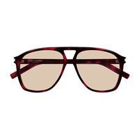 Occhiali da sole Saint Laurent Donna SL 596 DUNE003-HAVANA-HAVANA-BROWN58 - SL 596 DUNE003-HAVANA-HAVANA-BROWN58